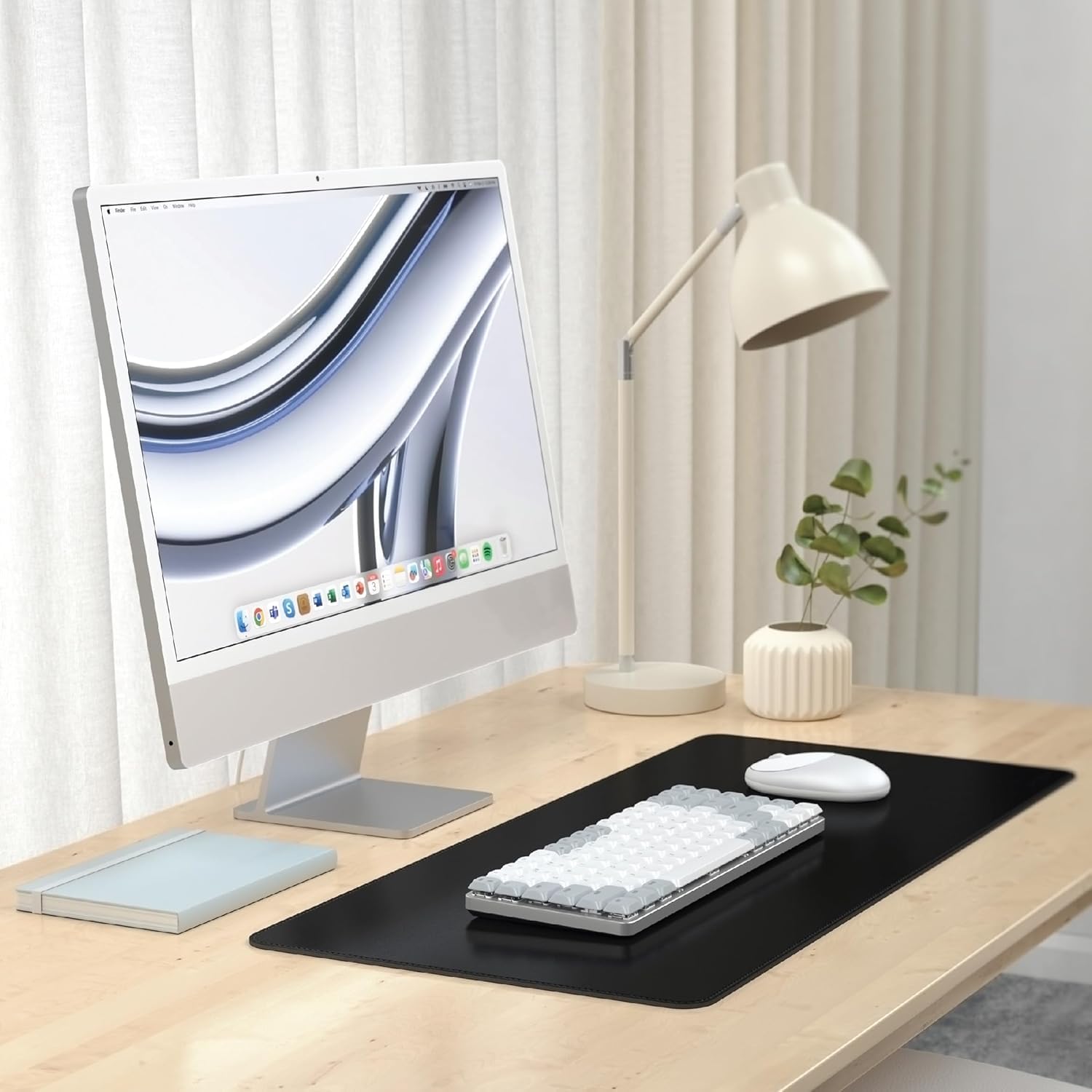 【新品同様】Satechi Bluetoothキーボード& デスクマット Amazon | SATECHI デスクマット ブラック ＋ Slim EX1 ワイヤレス